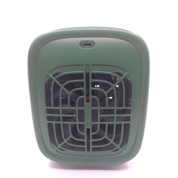Ztech Portable Air Fan USB Desktop  Retro Style Green W Wire Used Works READ - Picture 10 of 13